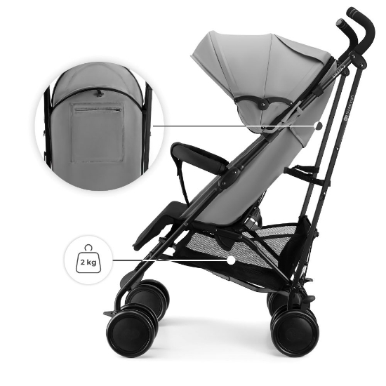 Slika Kišobran kolica Siesta 2 siva Kinderkraft 