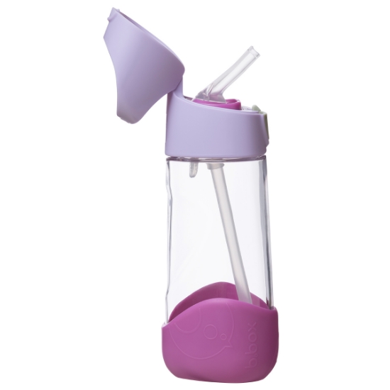 Slika Bočica sa slamkom, 450ml - sugar plum b.box Tritan™ 