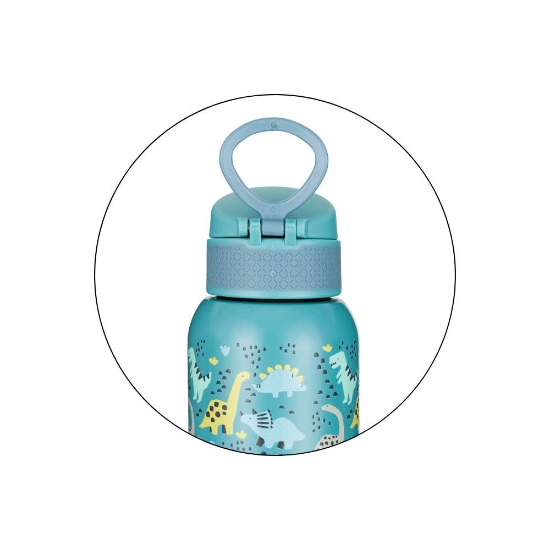 Slika Termo bočica sa slamkom 500 ml, Dino Park 36m+ PETITE&amp;MARS