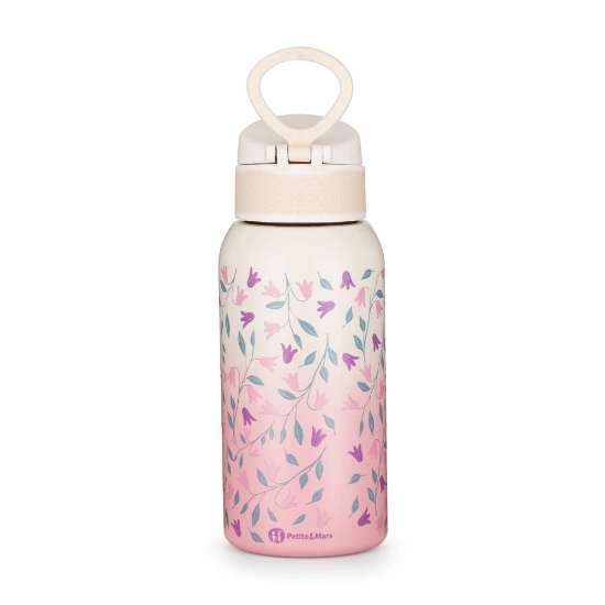 Slika Termo bočica sa slamkom 500 ml, Delicate Flowers 36m+ PETITE&amp;MARS