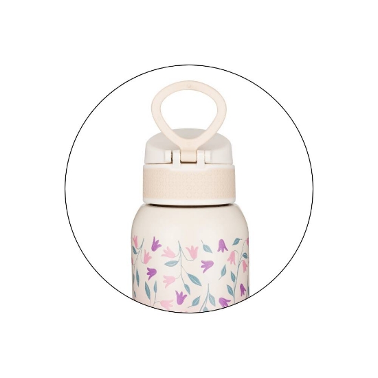 Slika Termo bočica sa slamkom 500 ml, Delicate Flowers 36m+ PETITE&amp;MARS