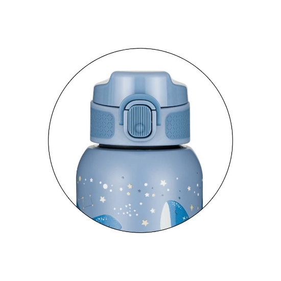 Slika Termo bočica sa slamkom 350 ml, Whale Song 12m+ PETITE&amp;MARS