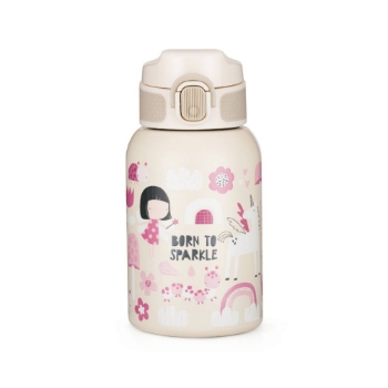 Slika Termo bočica sa slamkom 350 ml, Twinkling Fairy 12m+ PETITE&amp;MARS
