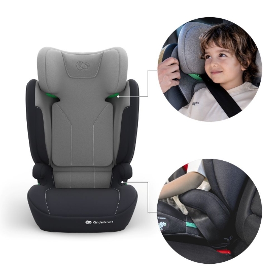 Slika Autosjedalica I-Spark 2 Plus i-Size 15-36 kg (100-150 cm) bez Isofix-a, Grey Kinderkraft 