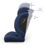 Slika Autosjedalica Comfort Up 2 plus i-Size 9-36 kg (76-150 cm) bez Isofix-a, Navy Kinderkraft 