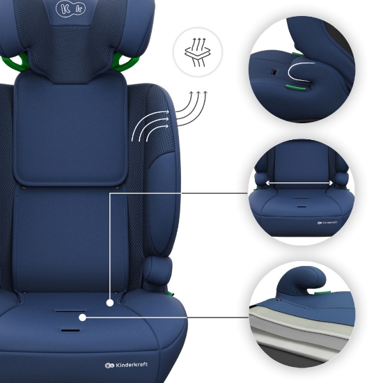 Slika Autosjedalica Comfort Up 2 plus i-Size 9-36 kg (76-150 cm) bez Isofix-a, Navy Kinderkraft 