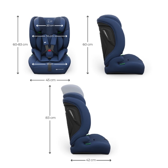 Slika Autosjedalica Comfort Up 2 plus i-Size 9-36 kg (76-150 cm) bez Isofix-a, Navy Kinderkraft 