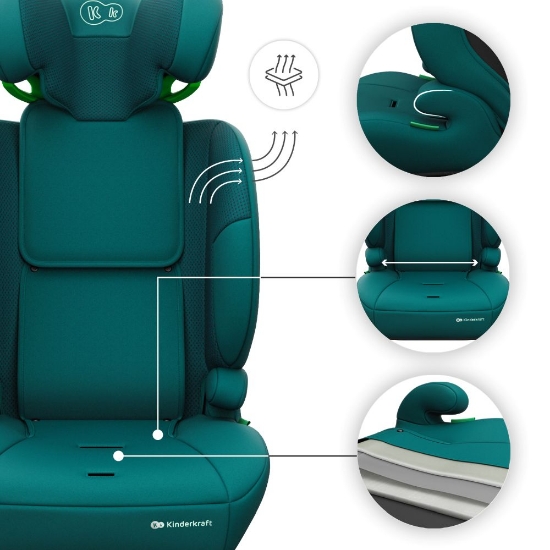 Slika Autosjedalica Comfort Up 2 plus i-Size 9-36 kg (76-150 cm) bez Isofix-a, Green Kinderkraft 