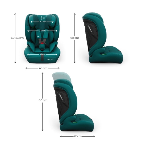 Slika Autosjedalica Comfort Up 2 plus i-Size 9-36 kg (76-150 cm) bez Isofix-a, Green Kinderkraft 
