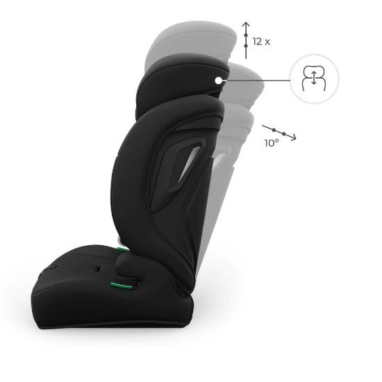 Slika Autosjedalica Comfort Up 2 plus i-Size 9-36 kg (76-150 cm) bez Isofix-a, Black Kinderkraft 