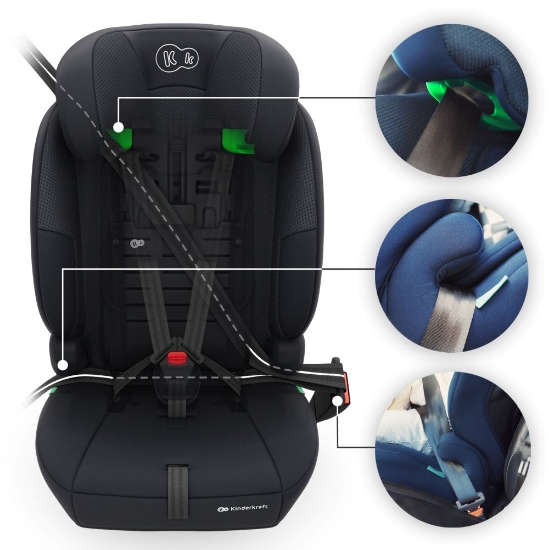 Slika Autosjedalica Comfort Up 2 plus i-Size 9-36 kg (76-150 cm) bez Isofix-a, Black Kinderkraft 