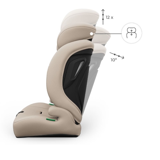 Slika Autosjedalica Comfort Up 2 plus i-Size 9-36 kg (76-150 cm) bez Isofix-a, Beige Kinderkraft 