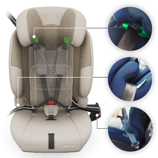 Slika Autosjedalica Comfort Up 2 plus i-Size 9-36 kg (76-150 cm) bez Isofix-a, Beige Kinderkraft 