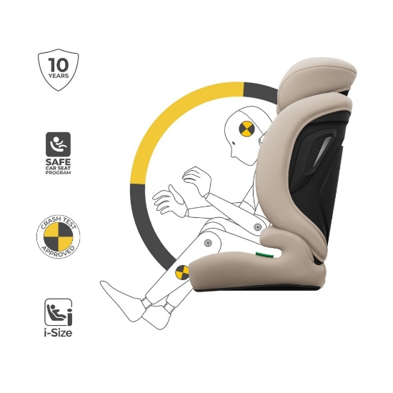 Slika Autosjedalica Comfort Up 2 plus i-Size 9-36 kg (76-150 cm) bez Isofix-a, Beige Kinderkraft 