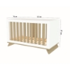Slika Sienna kinderbet/krevet 140x70 cm, White Faktum 