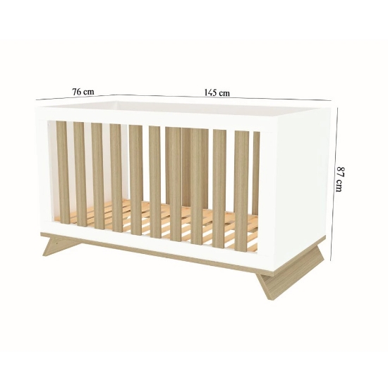 Slika Sienna kinderbet/krevet 140x70 cm, White Faktum 