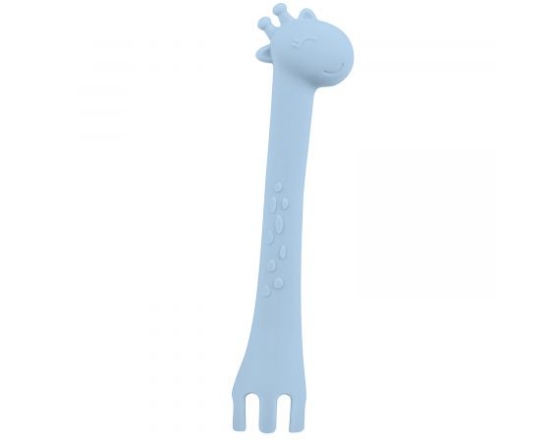 Slika Silikonska žlica za hranjene Giraffe Blue - Kikka Boo