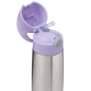 Slika Termo bočica sa slamkom, 500ml - sugar plum b.box 