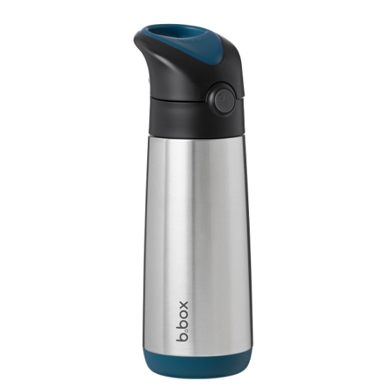 Slika Termo bočica sa slamkom, 500ml - night vision b.box 