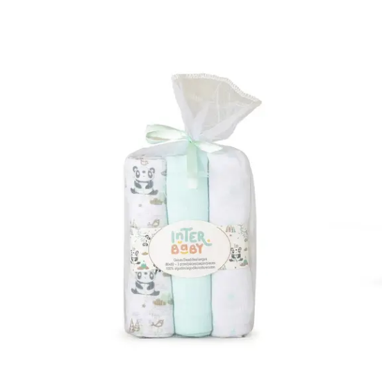Slika Tetra pelene Interbaby Panda Mint 80x80 - 3 kom