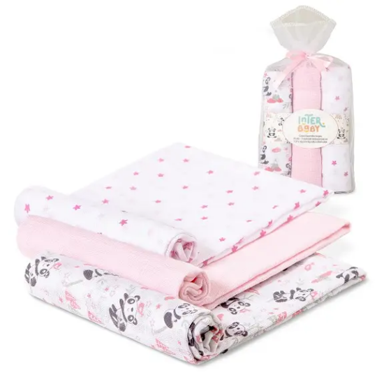 Slika Tetra pelene Padobranac Roza 80x80 - 3 kom InterBaby 