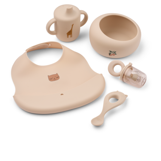 Slika Set za hranjenje Mileah Baby Apple blossom Liewood