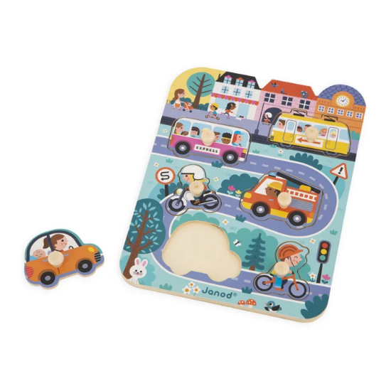 Slika Drvene puzzle - U gradu