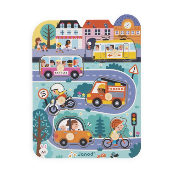 Slika Drvene puzzle - U gradu
