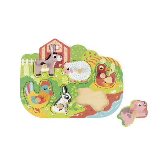 Slika Drvene puzzle - Sretna farma