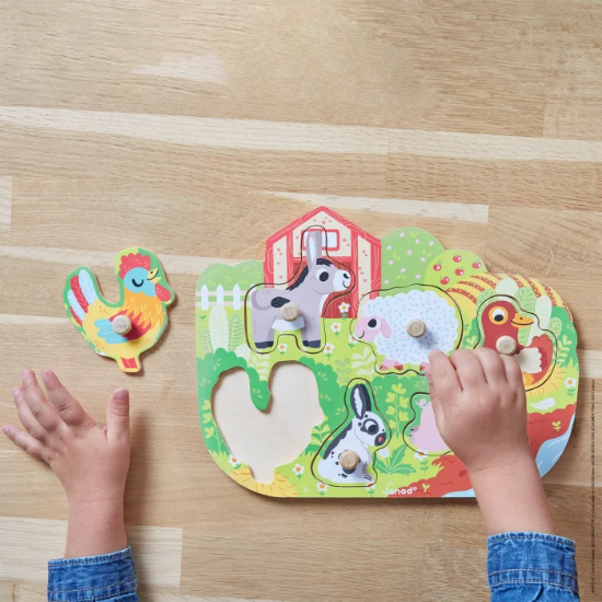 Slika Drvene puzzle - Sretna farma