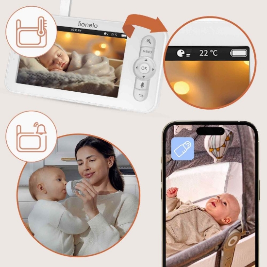 Slika Baby monitor dvosmjerni Babyline 9.2 Al Lionelo 