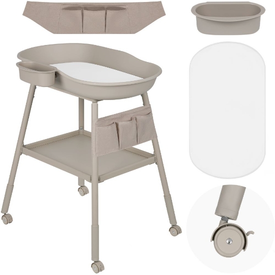 Slika Rosie stol za prematanje s podlogom, beige sand Lionelo 