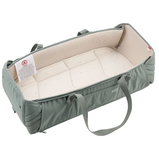 Slika Carry me, mekana prijenosna košara Meadow Green Leaf Voksi 