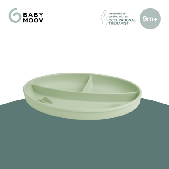 Slika Tanjur Divided s pretincima - Green Babymoov 