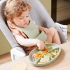 Slika Tanjur Divided s pretincima - Green Babymoov 