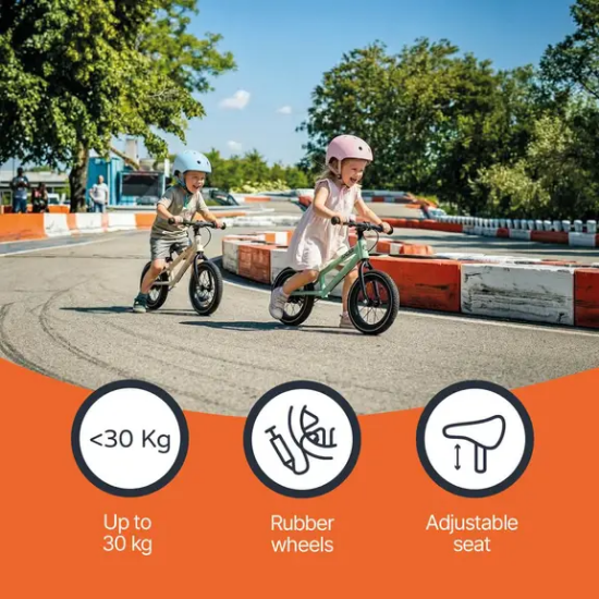 Slika Bicikl bez pedala s ručnom kočnicom Racer Coconut White Zopa 