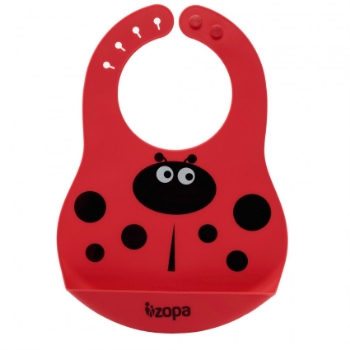 Slika Silikonski podbradak Bib - ladybird Zopa 