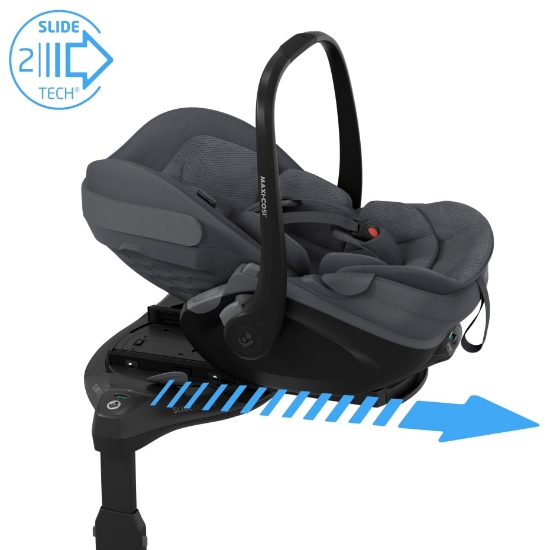Slika  Autosjedalica Pebble Slide Pro, Grupa 0+ (0-13 kg) (40-87 cm) - Moon Graphite Maxi-Cosi