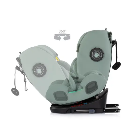 Slika Autosjedalica i-Size 40–150 cm ISOFIX 360° Techno iGROW Matcha - Chipolino