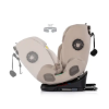 Slika Autosjedalica i-Size 40–150 cm ISOFIX 360° Techno iGROW Latte - Chipolino