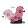 Slika Autosjedalica i-Size 40–150 cm ISOFIX 360° Techno iGROW Powder Pink - Chipolino