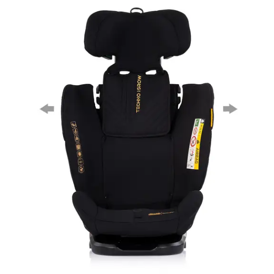 Slika Autosjedalica i-Size 40–150 cm ISOFIX 360° Techno iGROW Noir - Chipolino