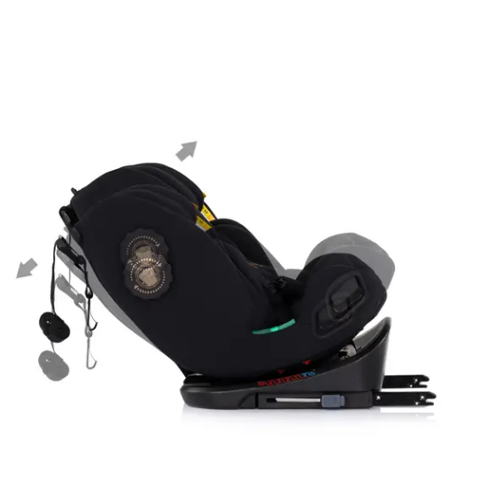 Slika Autosjedalica i-Size 40–150 cm ISOFIX 360° Techno iGROW Noir - Chipolino