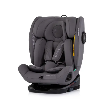 Slika Autosjedalica i-Size 40–150 cm ISOFIX 360° Techno iGROW Charcoal - Chipolino