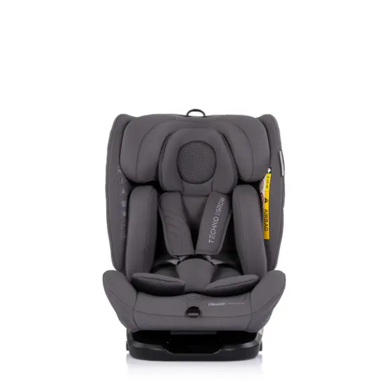 Slika Autosjedalica i-Size 40–150 cm ISOFIX 360° Techno iGROW Charcoal - Chipolino