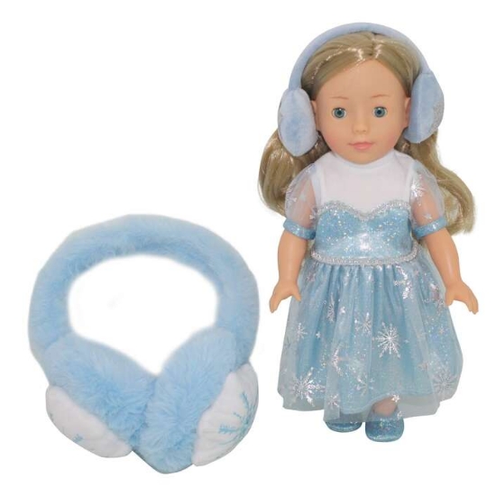 Slika Lutka Frostyzz s grijačima za uši, sort, 30 cm BD1266 DIMIAN 