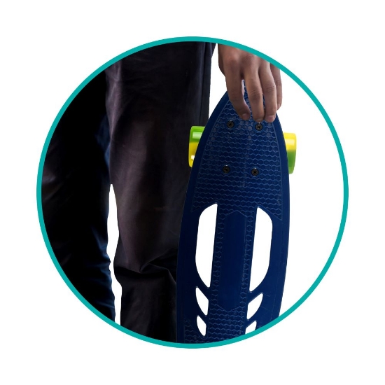 Slika QKIDS GALAXY skateboard, lemon