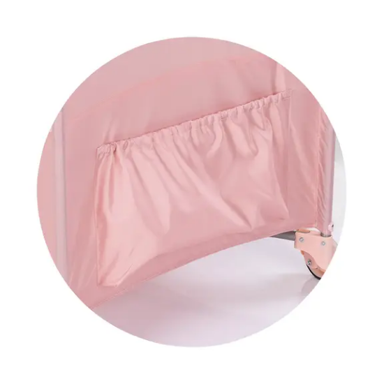 Slika Putni krevetić RELAX Tiger sa spuštajućom bočnom stranicom Pink Powder - Chipolino