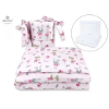 Slika Posteljina set 5 elem. Bunny and Fox Pink (za krevetić 120x60 cm) - MimiNu