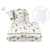 Slika Posteljina set 5 elem. Bunny and Fox Beige (za krevetić 120x60 cm) - MimiNu